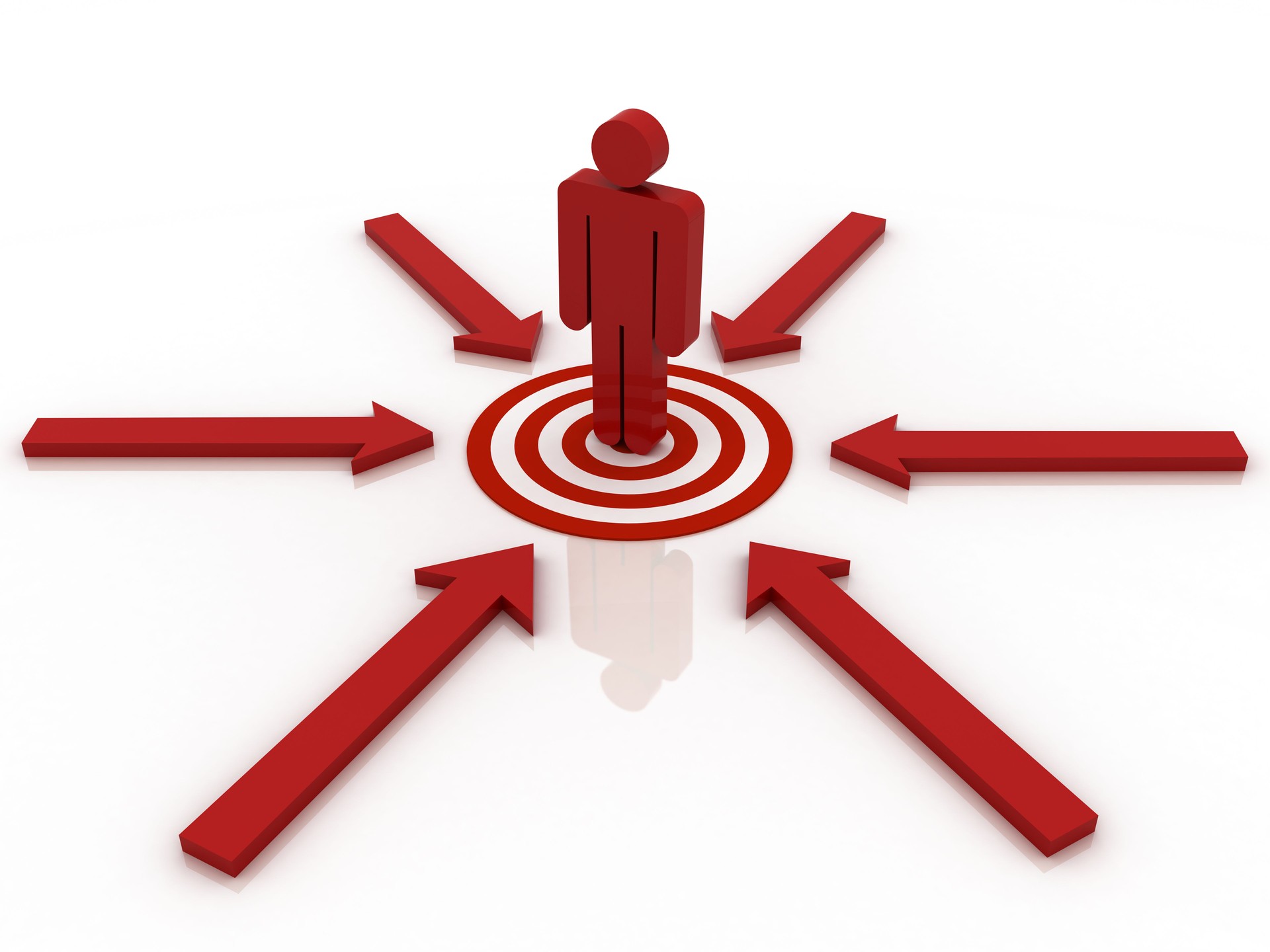 Dart on target business competition concept